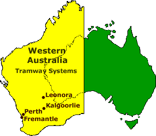 Western Australia Tramway Map